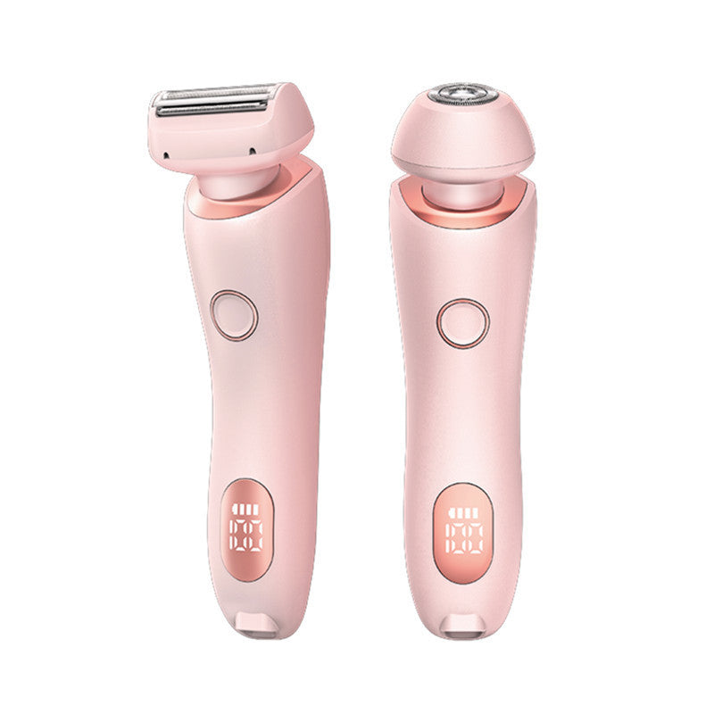 2 In 1 Hair Removal Epilator USB Rechargeable Trimmer Women Body Razor Face Leg Armpit Bikini Hand Pubic Shaver Hair Remover - watkins innovators