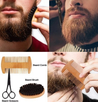Beard Growth Kit For Men Hair Enhancer Thicker Mustache Grooming - watkins innovators