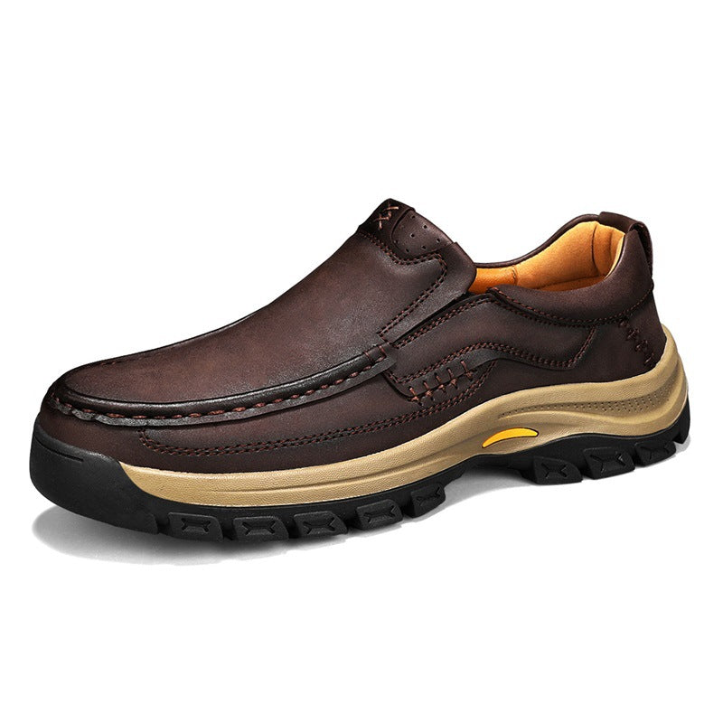 Men's Leather Shoes Thick-soled Outdoor Mountaineering - watkins innovators