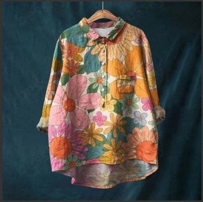 Ladies Fashion New Casual Shirt Animal Print Shirt - watkins innovators