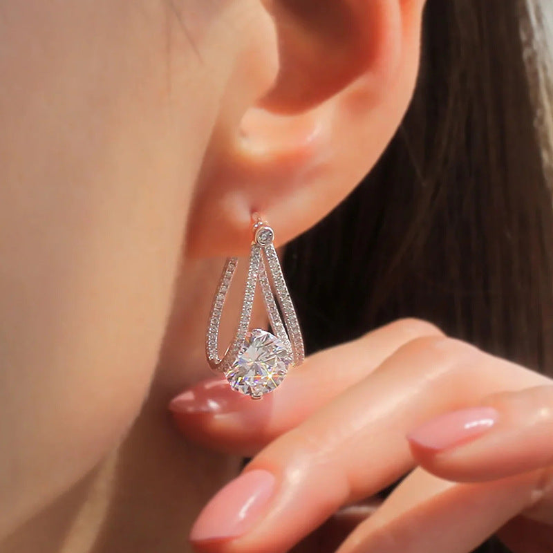 French Chinese Valentine's Day Zircon Earrings - watkins innovators