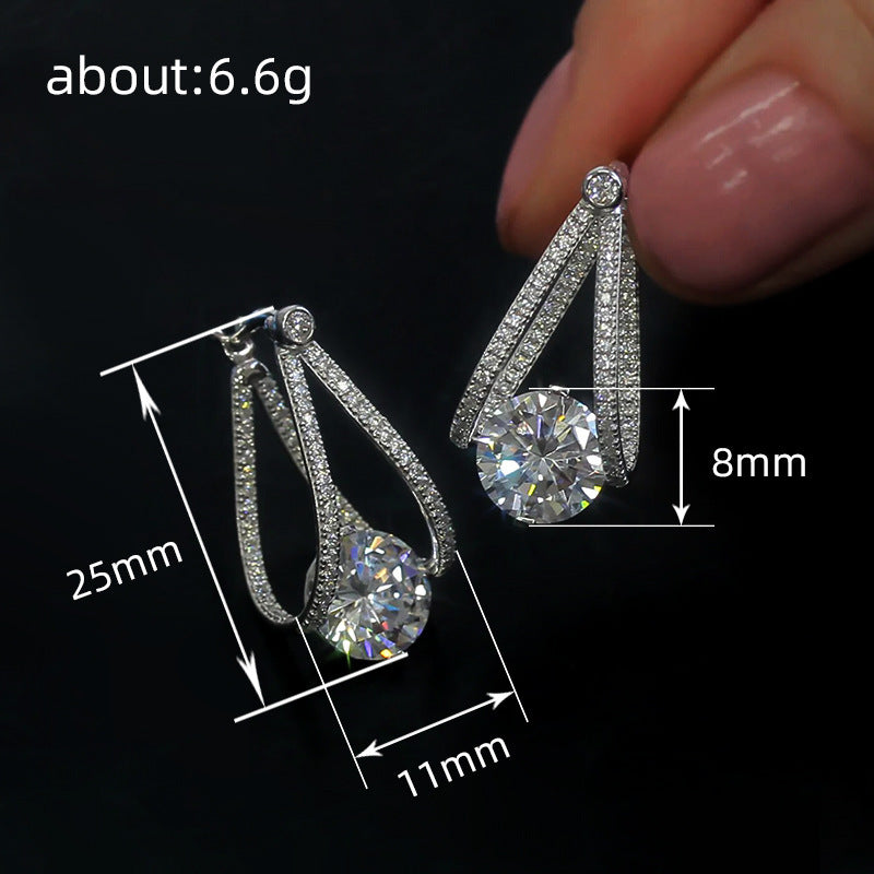 French Chinese Valentine's Day Zircon Earrings - watkins innovators