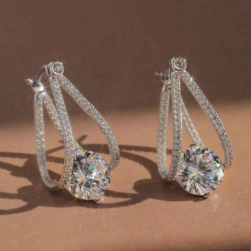 French Chinese Valentine's Day Zircon Earrings - watkins innovators