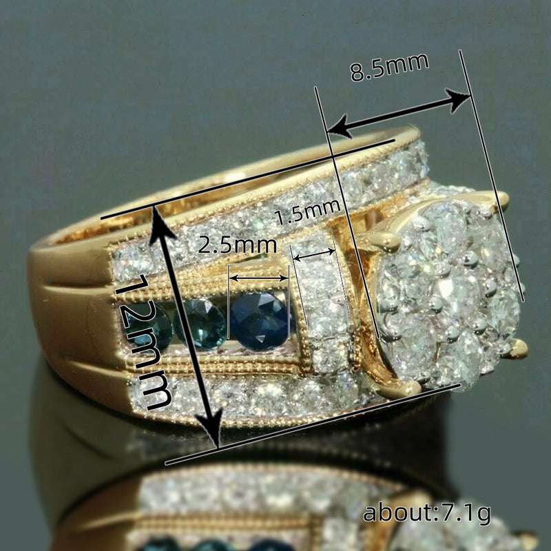 High Luxury Banquet Shiny Ring Fashion Popular Dress Matching Ring - watkins innovators