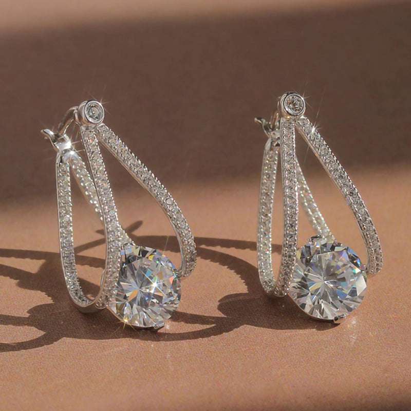 French Chinese Valentine's Day Zircon Earrings - watkins innovators