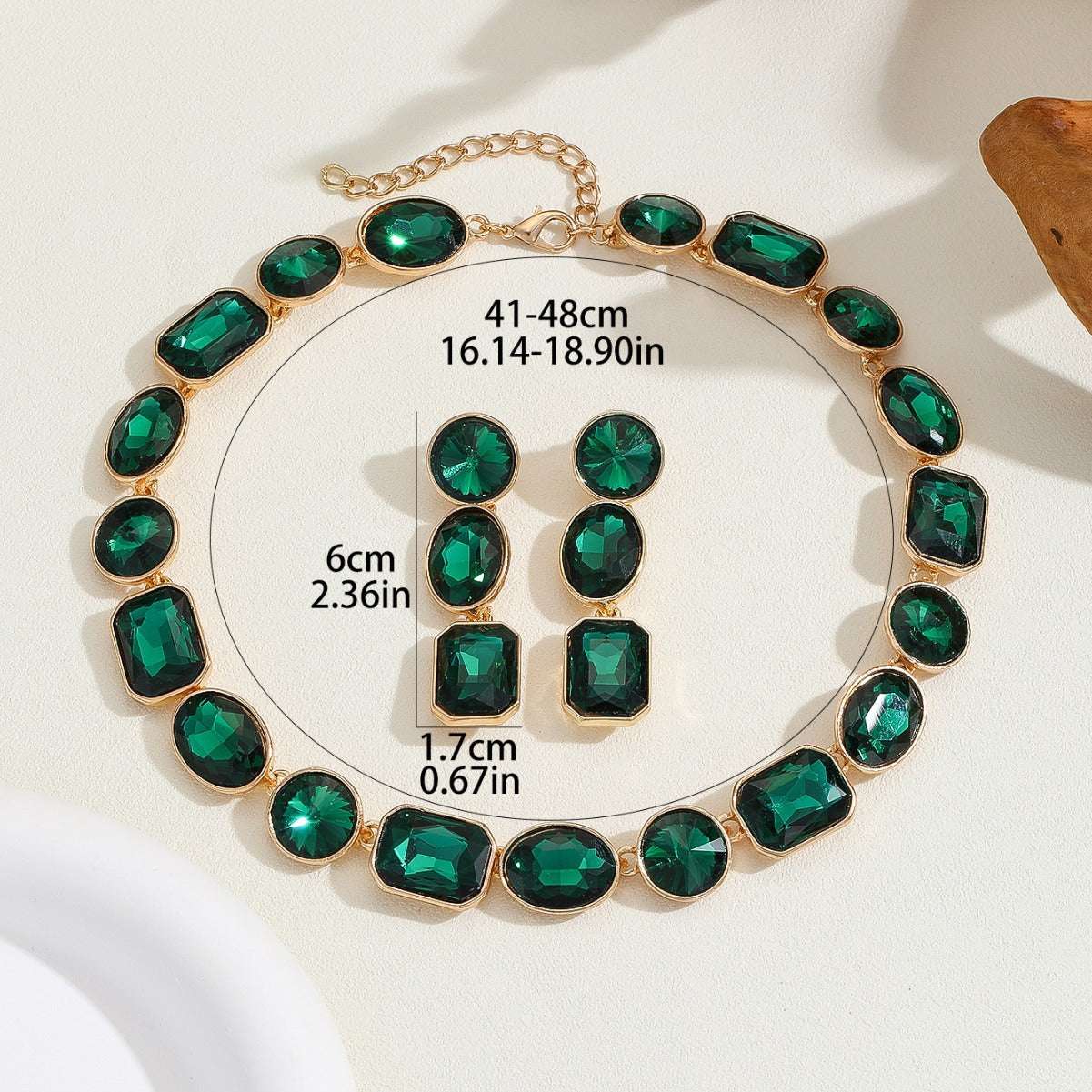 Luxurious Style Antique Style Gorgeous Shiny Crystal Colored Gems Necklace For Women - watkins innovators