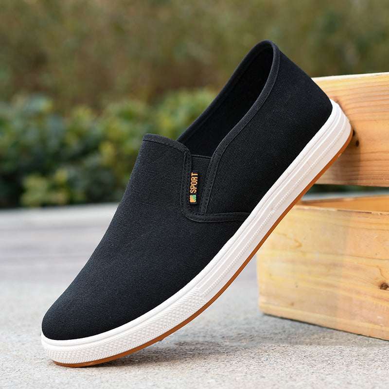 Low-top Men's Cloth Shoes Men's Slip-on Canvas - watkins innovators