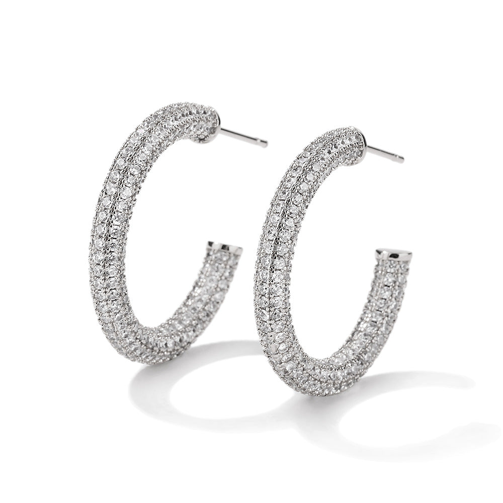 Women's Affordable Luxury Fashion Zircon Earrings - watkins innovators
