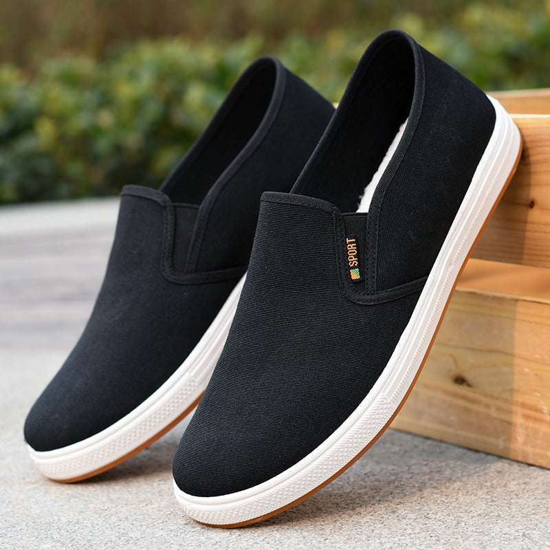 Low-top Men's Cloth Shoes Men's Slip-on Canvas - watkins innovators