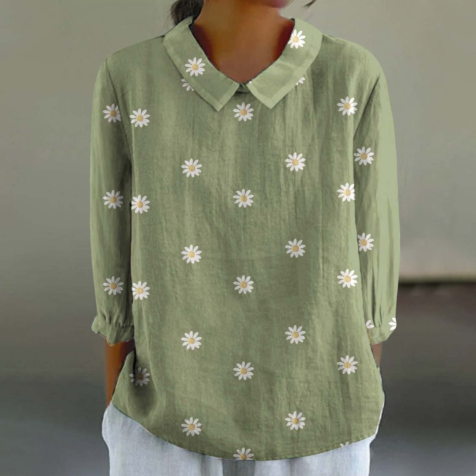 Women's Fashionable Retro Chinese Style Floral Print Shirt - watkins innovators