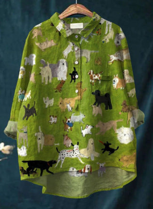 Ladies Fashion New Casual Shirt Animal Print Shirt - watkins innovators