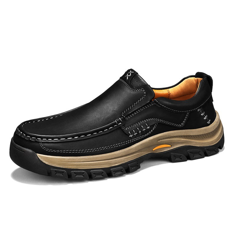 Men's Leather Shoes Thick-soled Outdoor Mountaineering - watkins innovators