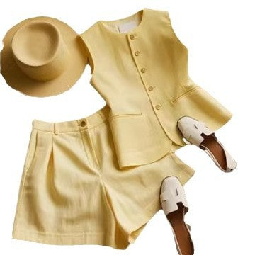 Suit Vest Suit Women's Cotton And Linen - watkins innovators