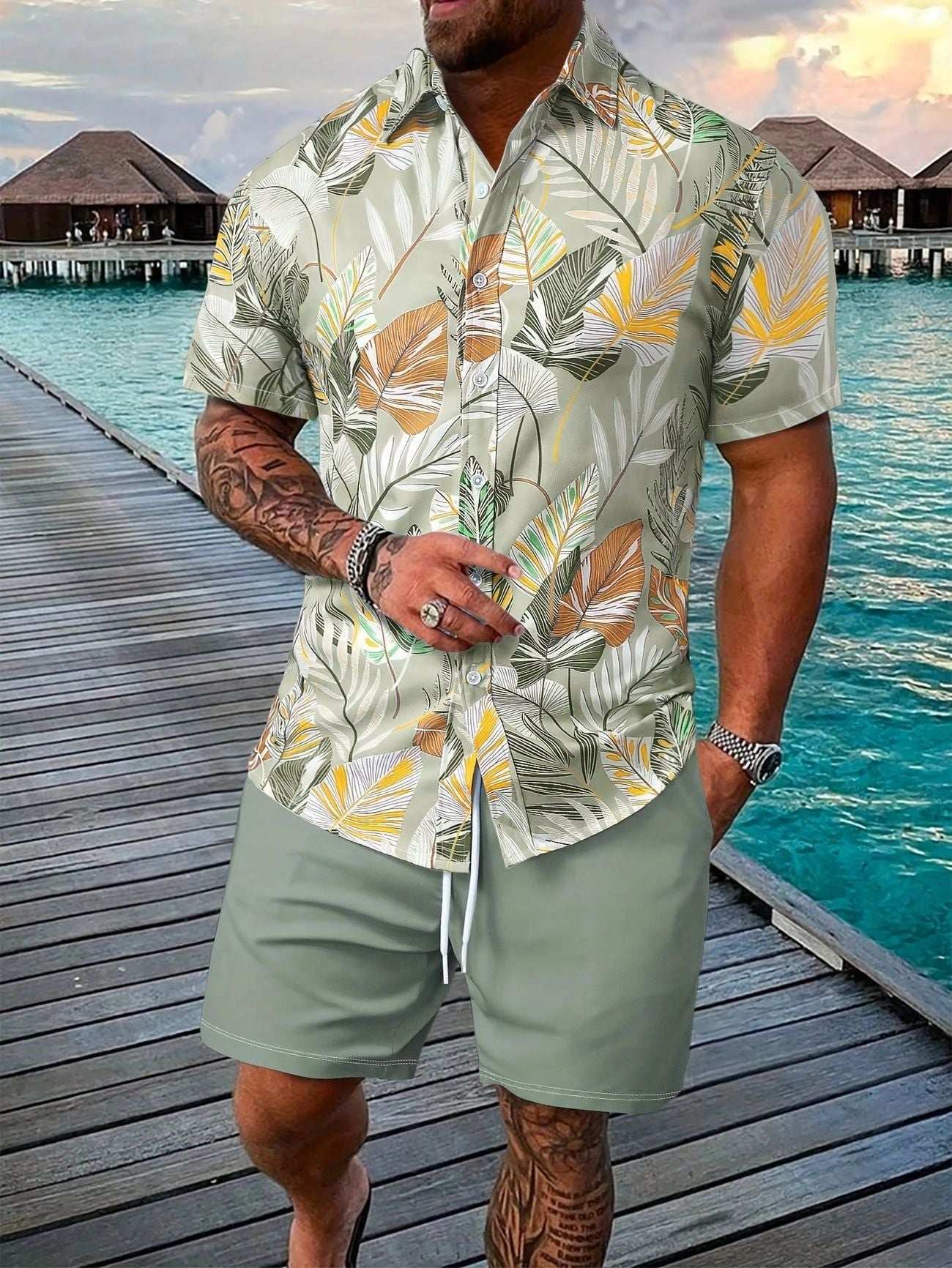 Amazon Men's Summer Suit Ice Breathable Casual Suit Shirt Men's Shirt - watkins innovators