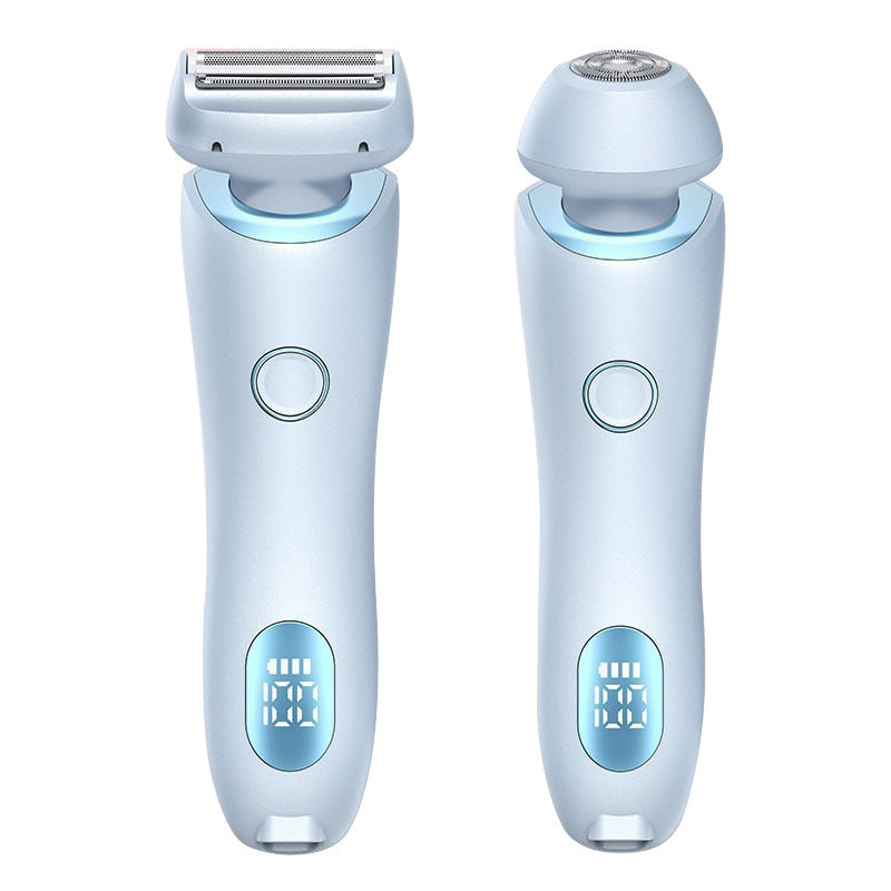 2 In 1 Hair Removal Epilator USB Rechargeable Trimmer Women Body Razor Face Leg Armpit Bikini Hand Pubic Shaver Hair Remover - watkins innovators