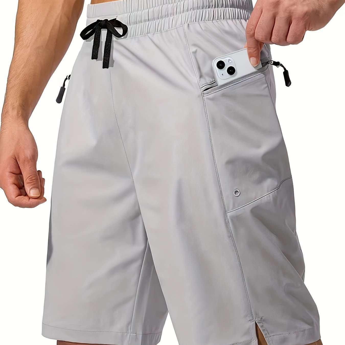 Solid Color Men's Quick-drying Beach Shorts - watkins innovators