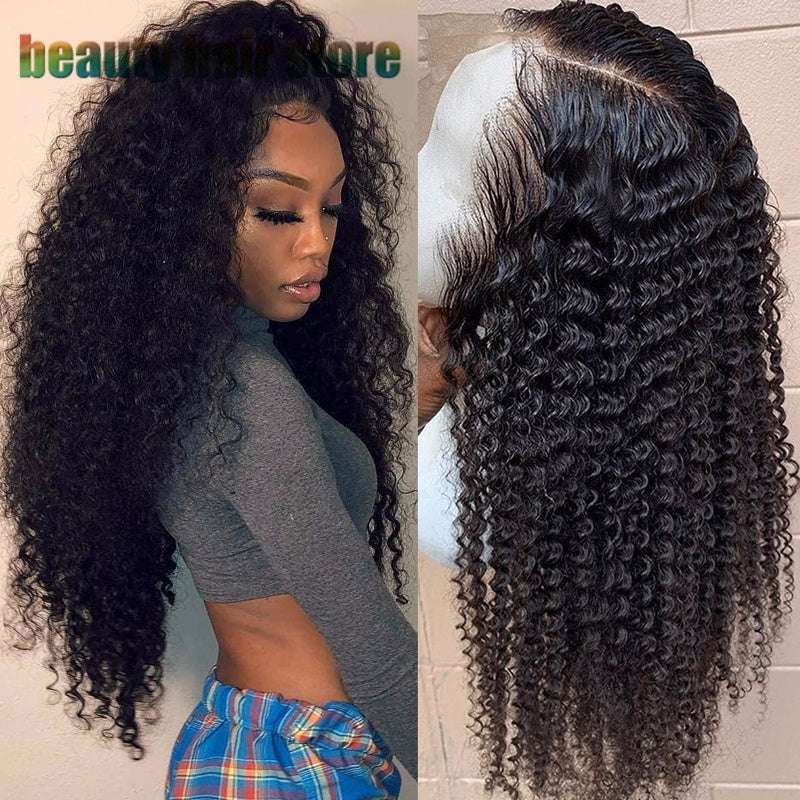 Brazilian Kinky Curly Lace Front Human Hair Wigs - watkins innovators