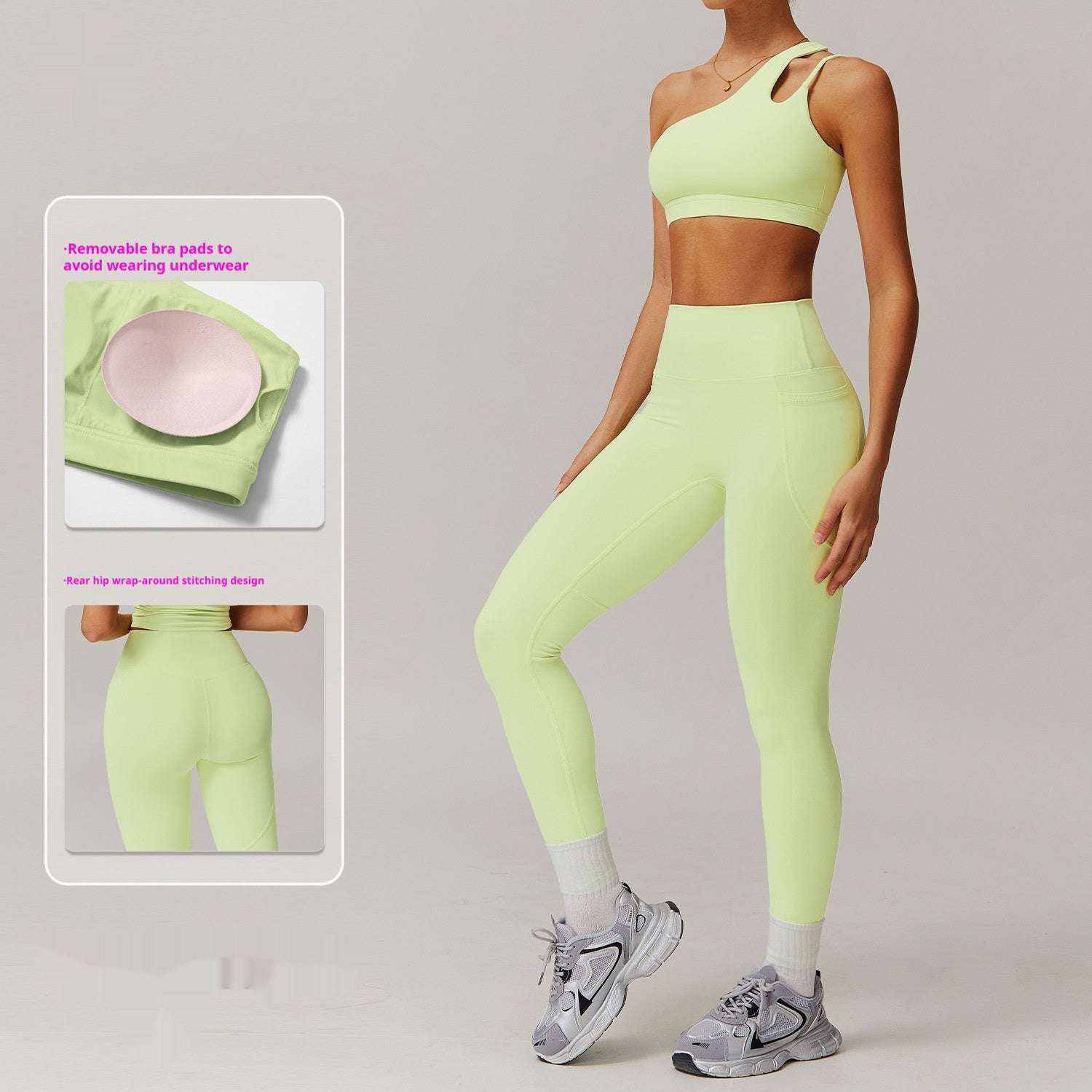 Breathable Quick-drying Skinny Yoga Clothes Pocket Running Sports Suit - watkins innovators
