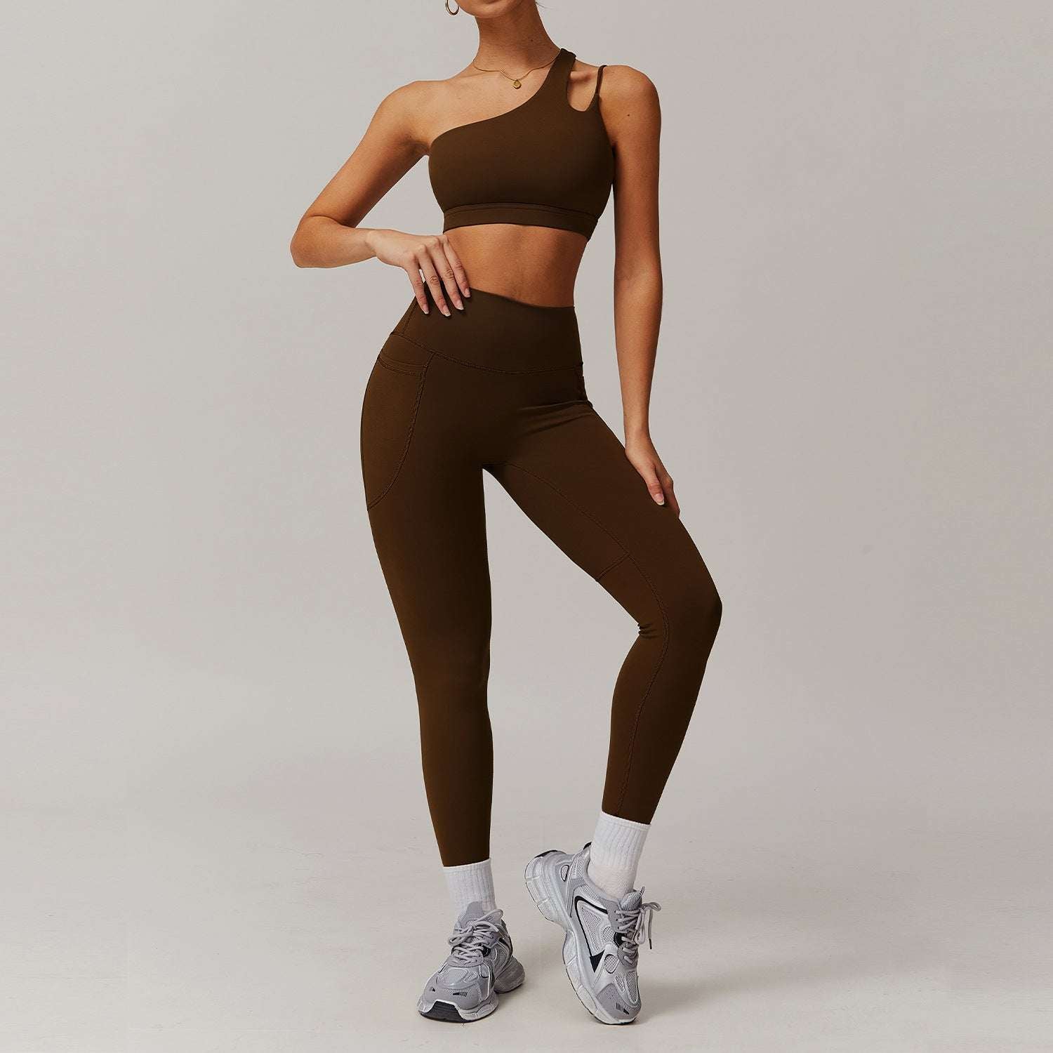 Breathable Quick-drying Skinny Yoga Clothes Pocket Running Sports Suit - watkins innovators