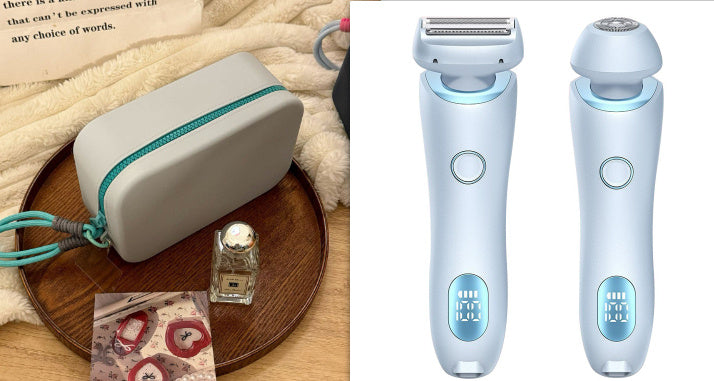 2 In 1 Hair Removal Epilator USB Rechargeable Trimmer Women Body Razor Face Leg Armpit Bikini Hand Pubic Shaver Hair Remover - watkins innovators