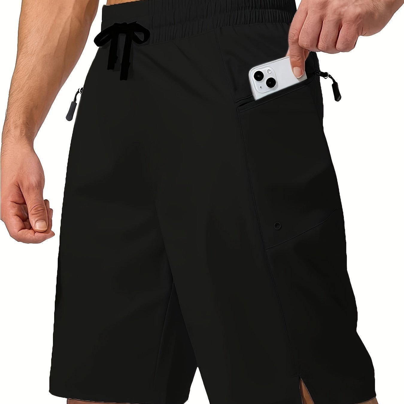 Solid Color Men's Quick-drying Beach Shorts - watkins innovators