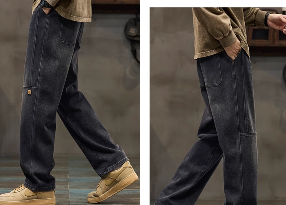 American-style Straight Loose Spring Fashion Brand Boys' Overalls - watkins innovators