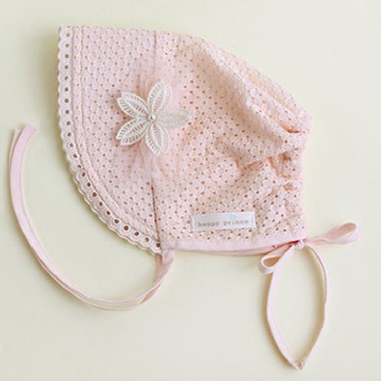Children's Cotton Beanie Cap Children's Sweet Lace - watkins innovators