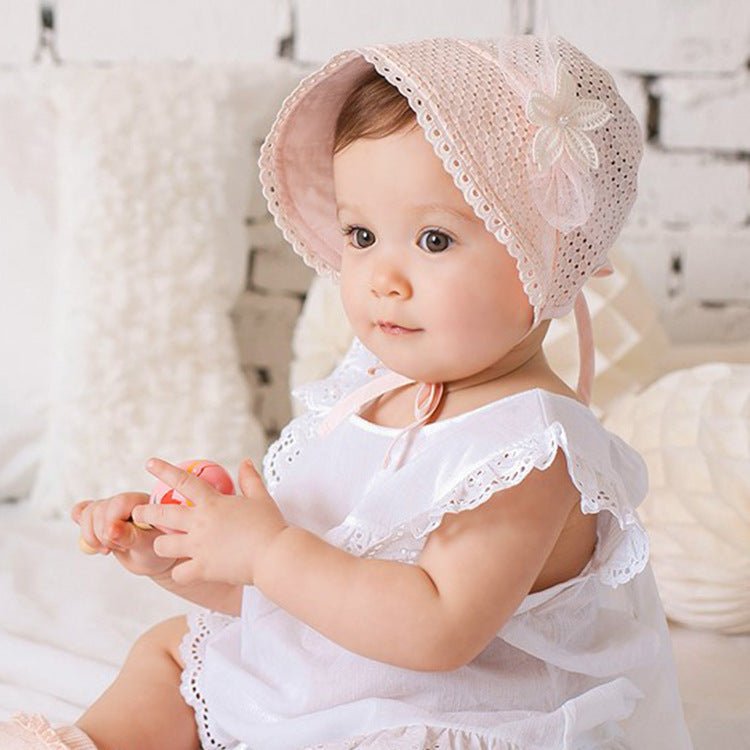 Children's Cotton Beanie Cap Children's Sweet Lace - watkins innovators