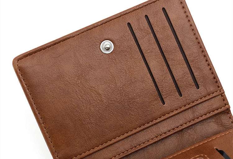 Men's Wallet Zipper Hasp Short B Word - watkins innovators