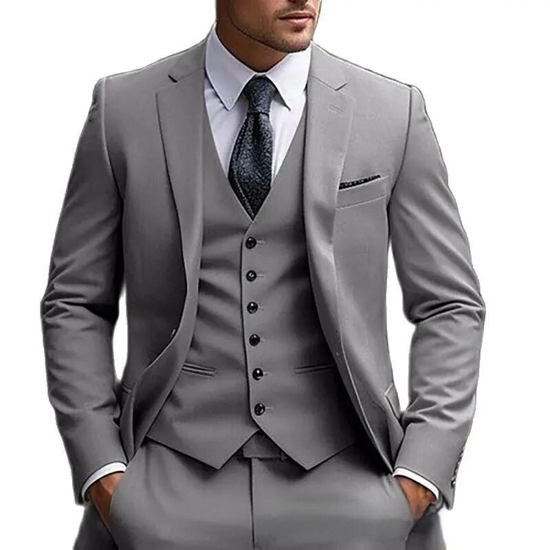 European And American Plus Fat Foreign Trade Plus Size Suit Three-piece Suit - watkins innovators