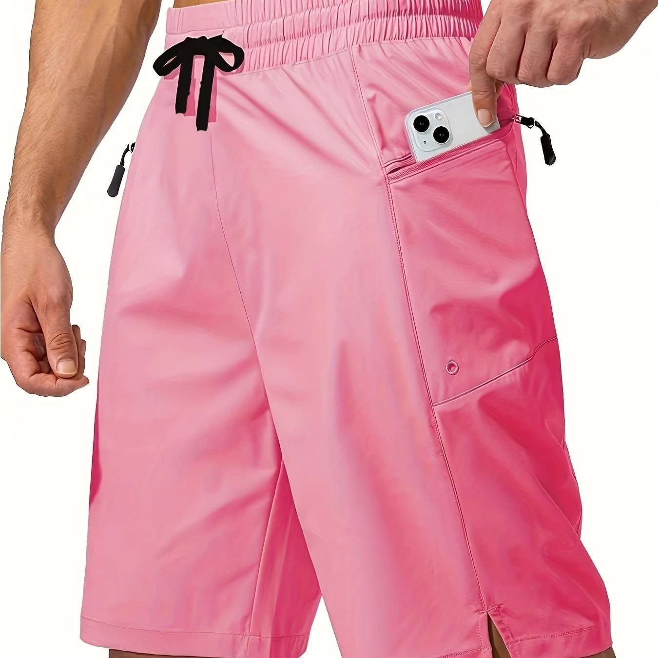 Solid Color Men's Quick-drying Beach Shorts - watkins innovators