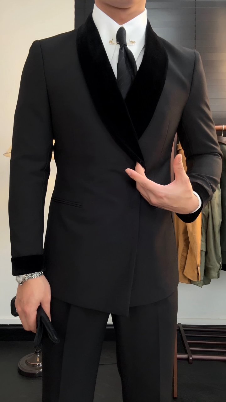 Sheffield Blazer - Velvet Shawl Lapel - watkins innovators