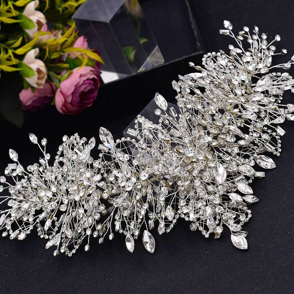 Bridal Tiara Wedding Crystal Crown Handmade Accessories - watkins innovators