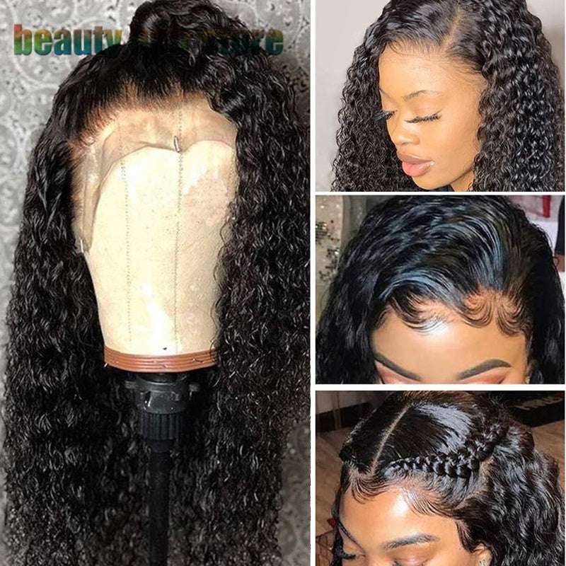 Brazilian Kinky Curly Lace Front Human Hair Wigs - watkins innovators
