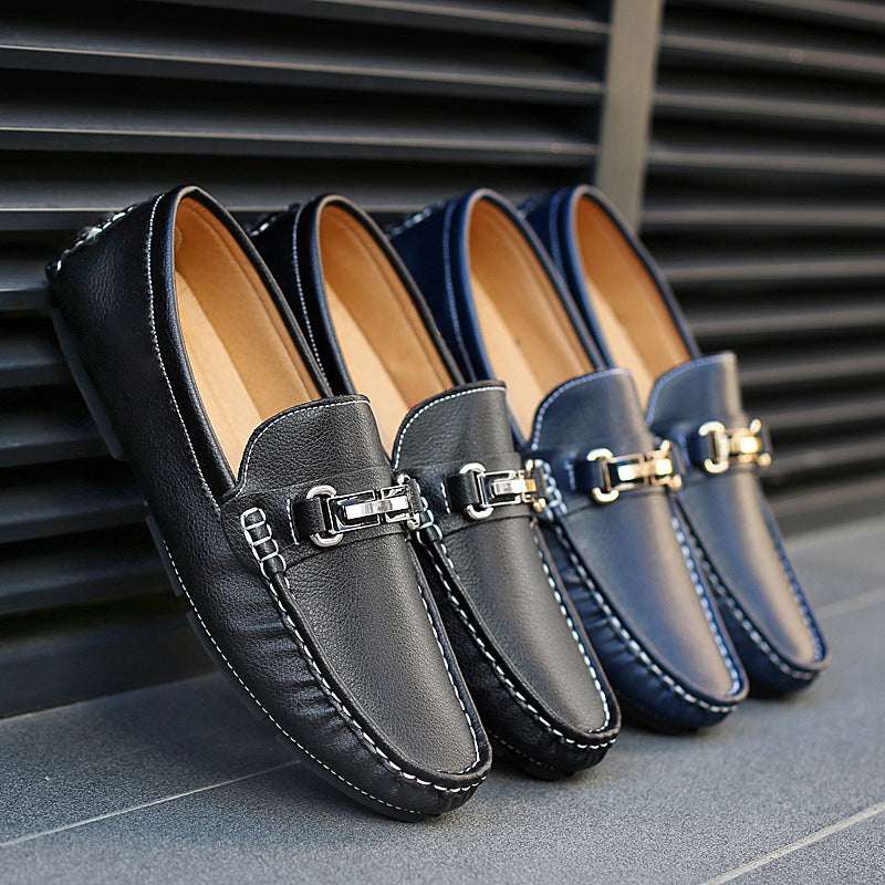 Genuine Leather Breathable New Men's Gommino Loafers - watkins innovators