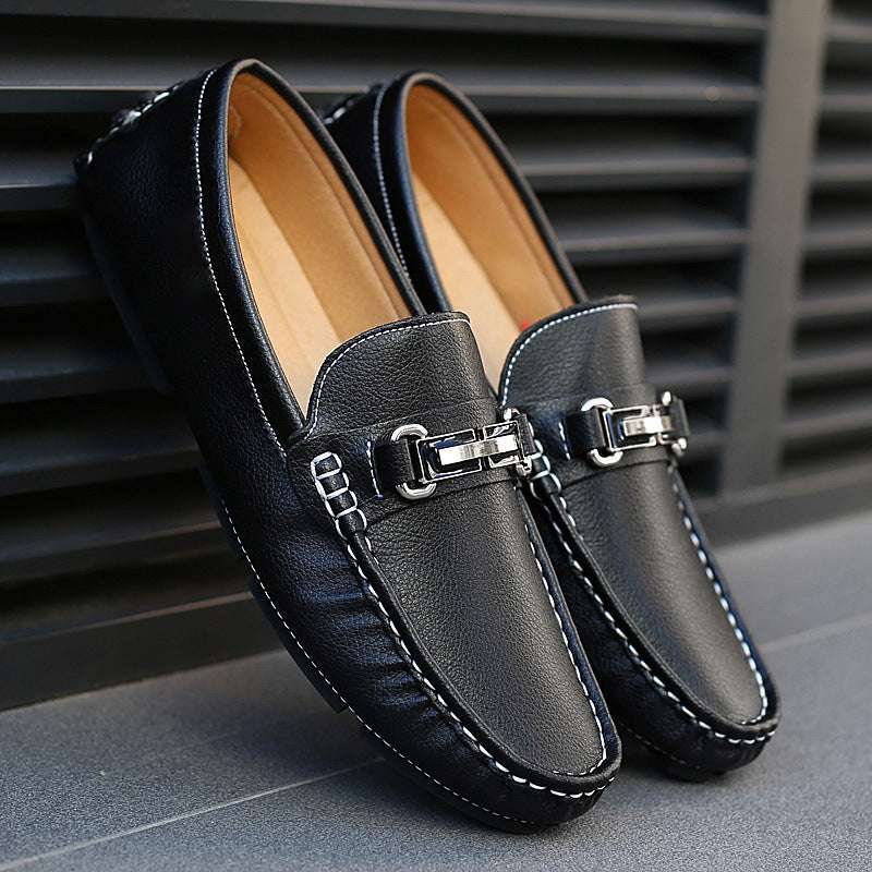 Genuine Leather Breathable New Men's Gommino Loafers - watkins innovators