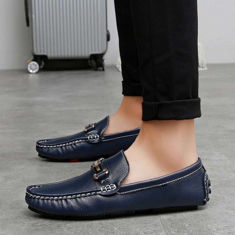 Genuine Leather Breathable New Men's Gommino Loafers - watkins innovators