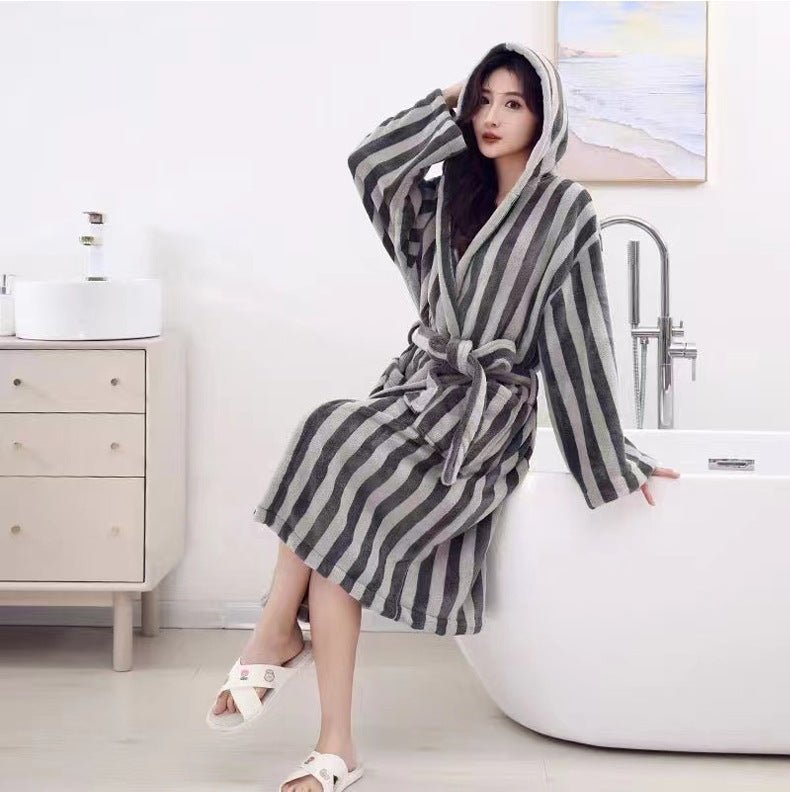 Hotel Home Bathrobe Men's And Women's Long - watkins innovators