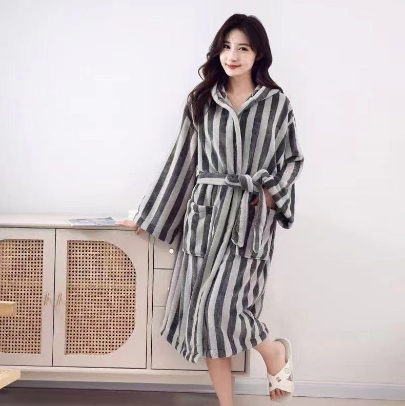 Hotel Home Bathrobe Men's And Women's Long - watkins innovators
