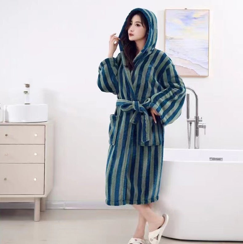 Hotel Home Bathrobe Men's And Women's Long - watkins innovators