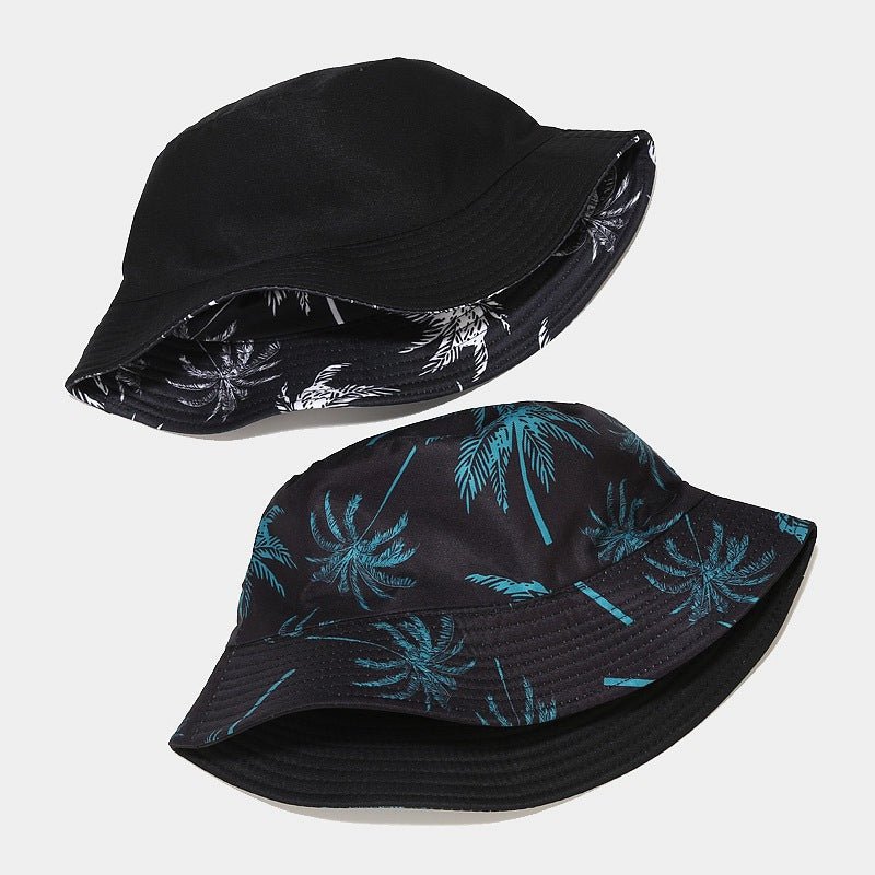 Outdoor Sunshade Beach Coconut Tree Printing Bucket Hat - watkins innovators