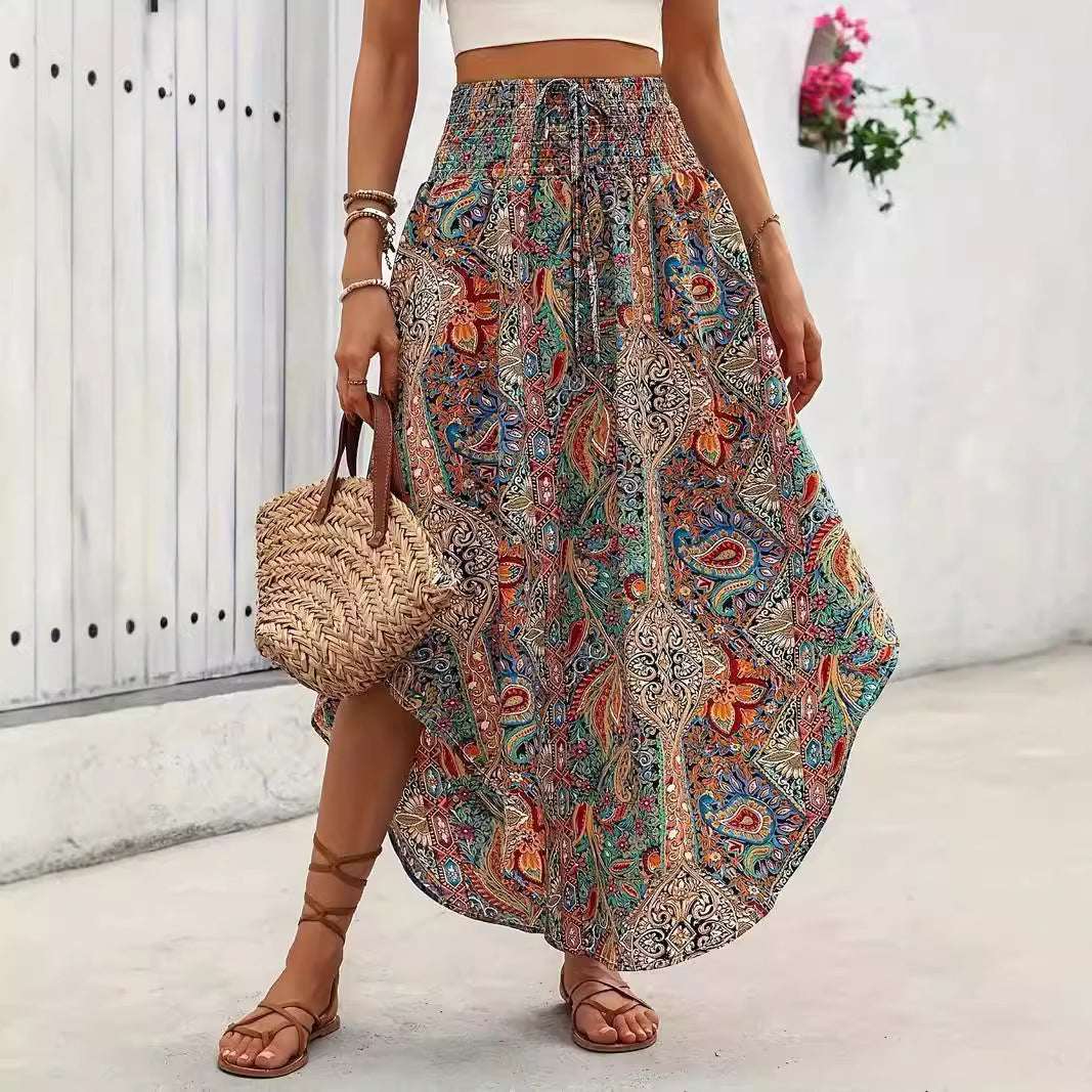 Personality Printed A - Line Skirt Casual - watkins innovators