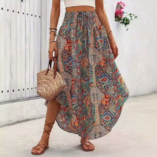 Personality Printed A - Line Skirt Casual - watkins innovators