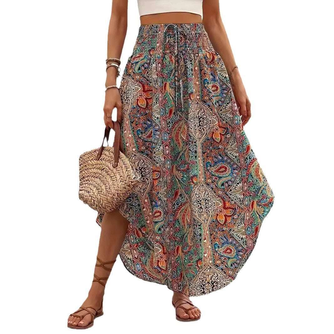 Personality Printed A - Line Skirt Casual - watkins innovators