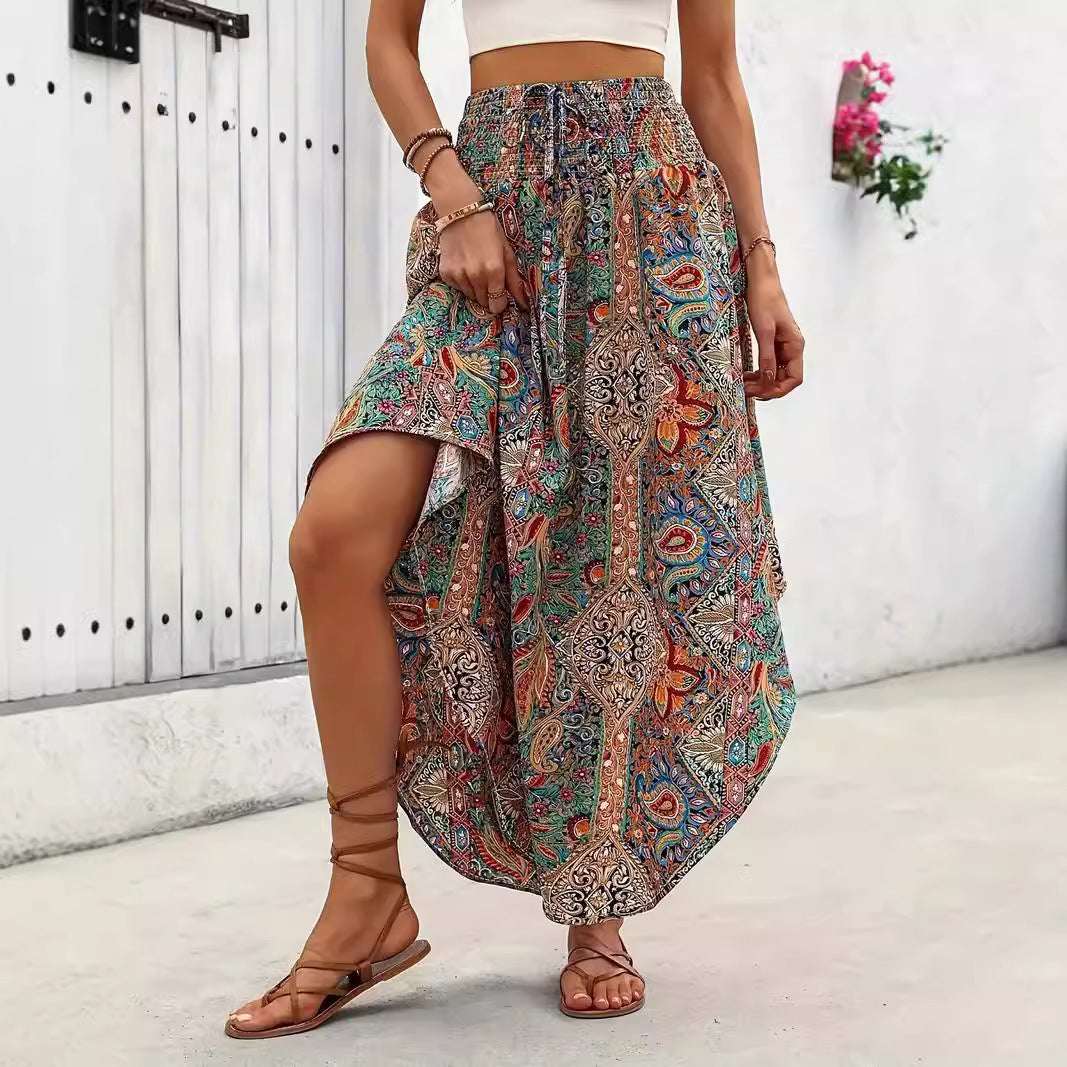 Personality Printed A - Line Skirt Casual - watkins innovators