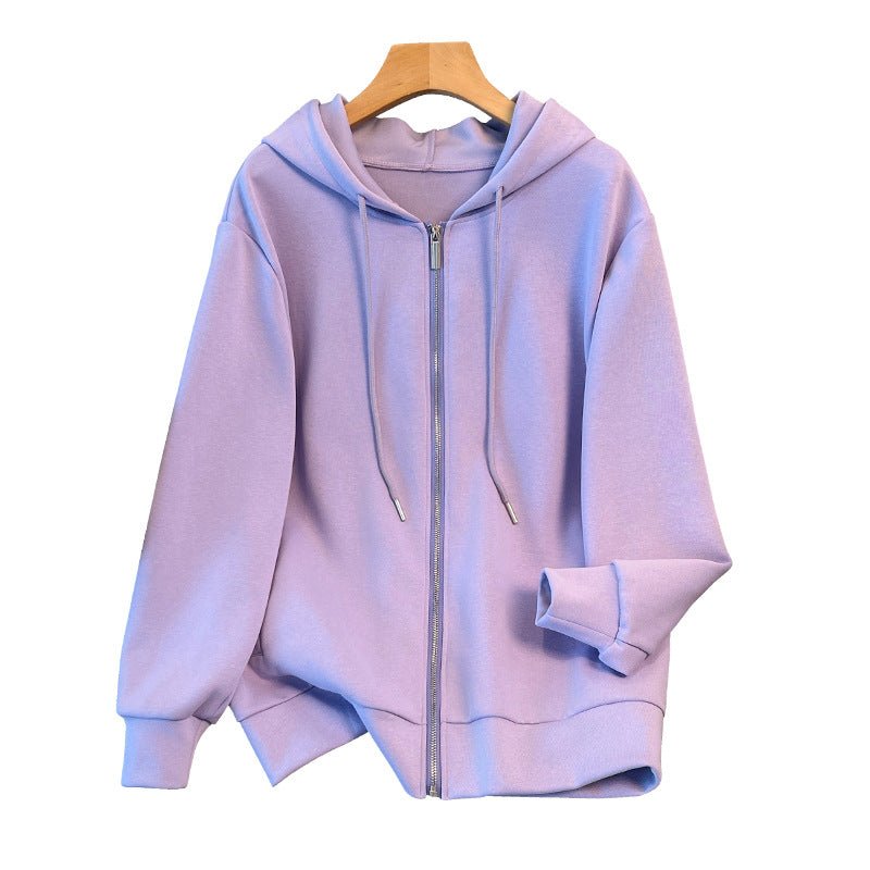 Plus Size Women's Sweatshirt Super Fat Fashion Cardigan Coat - watkins innovators