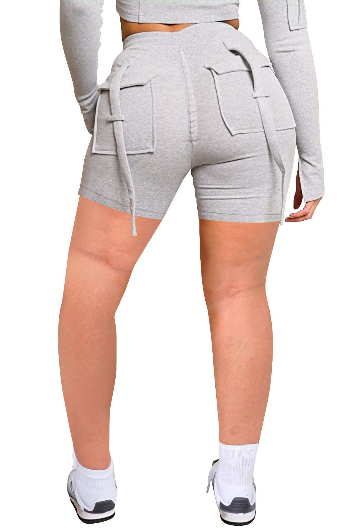 Women's Casual Tight Workwear With Pocket Sports Shorts Suit - watkins innovators