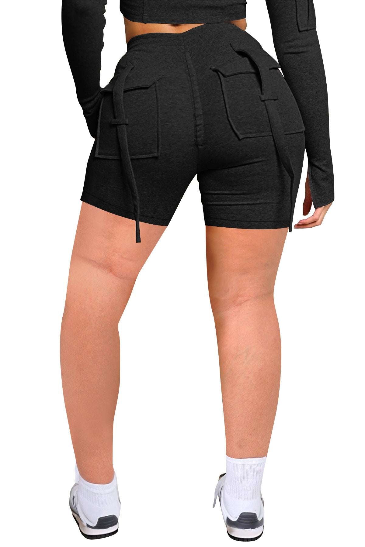 Women's Casual Tight Workwear With Pocket Sports Shorts Suit - watkins innovators