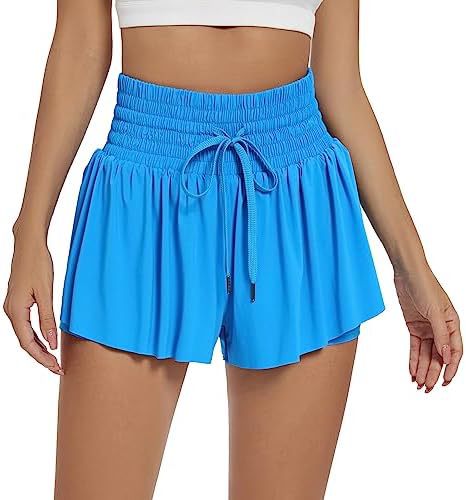 Women's Solid Color Elegant Sports High Waist Shorts - watkins innovators
