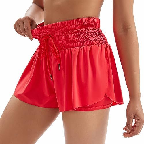 Women's Solid Color Elegant Sports High Waist Shorts - watkins innovators